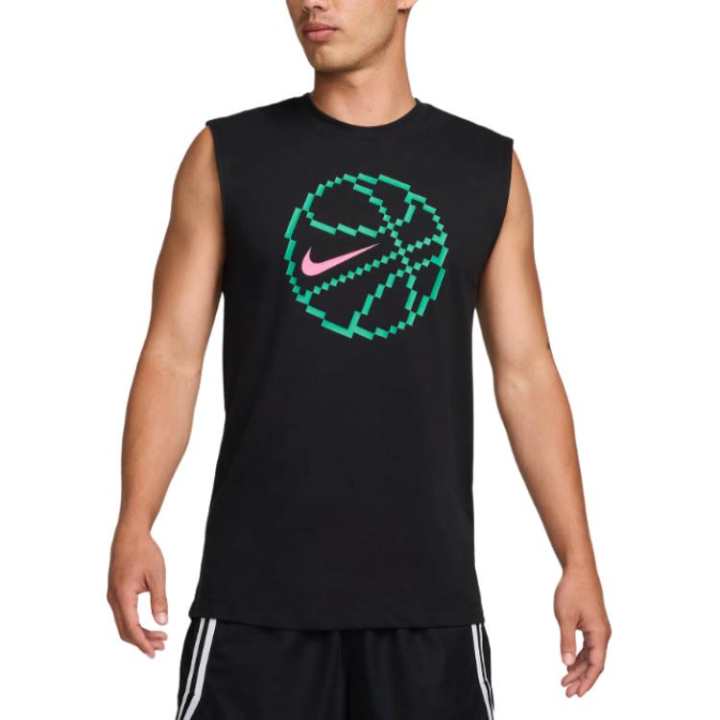 Nike Nike T Shirts Men's Black Crew Neck Moderate Straight Fit