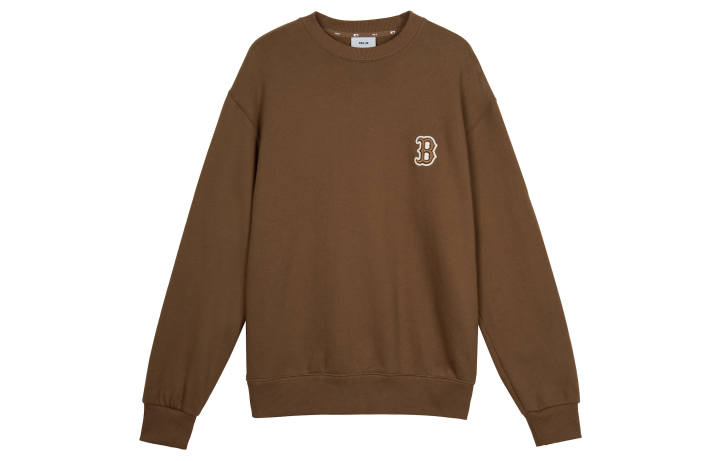 MLB MLB Boston Red Sox Sweatshirts Unisex Brown Crew Neck Moderate Regular