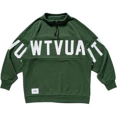 WTAPS Sweatshirts Unisex Stand Collar Moderate Regular