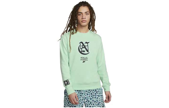 Nike Nike Sweatshirts Men's Green Crew Neck Moderate Other