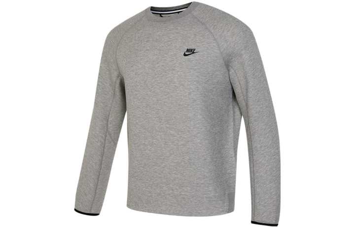 Nike Nike Sweatshirts Men's Gray Crew Neck Moderate Regular