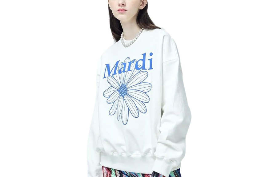MARDI MERCREDI Sweatshirt Unisex White