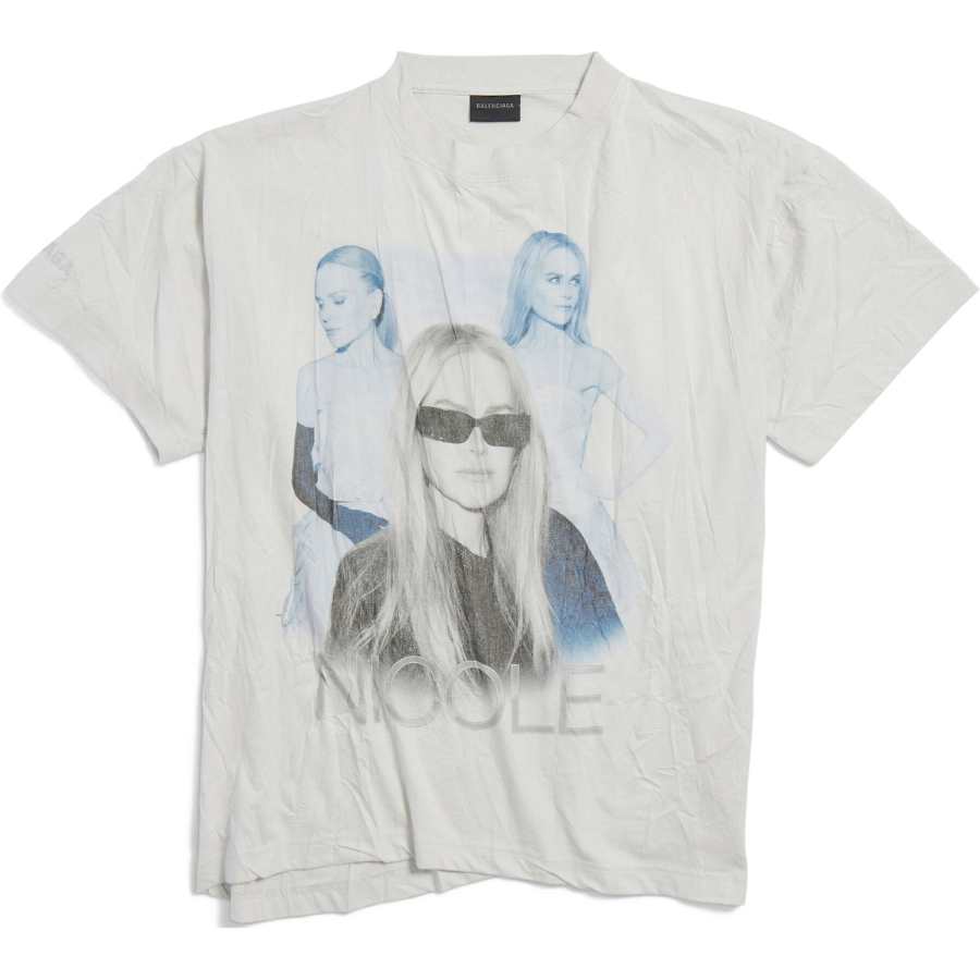 Balenciaga FW25 T Shirt Regular Fit Unisex White