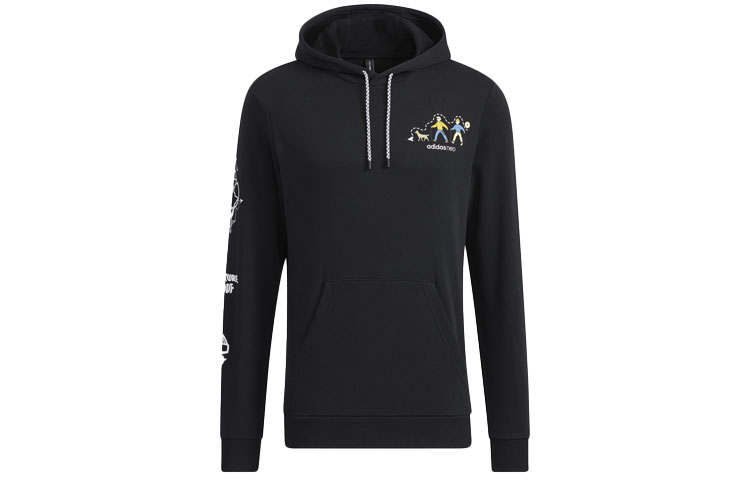 Adidas Neo Sweatshirts Men's Black Hooded Moderate Regular