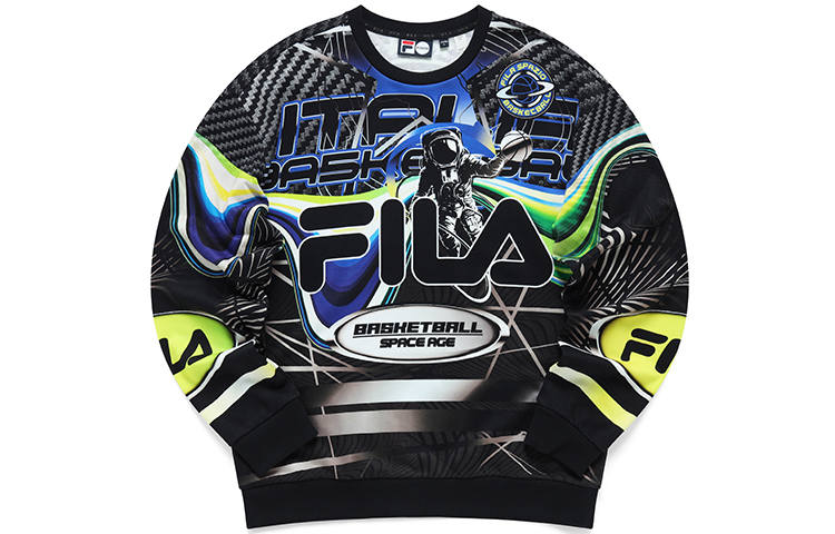 FILA FUSION Sweatshirts Men's Dazzling Color Basketball Crew Neck Moderate Regular