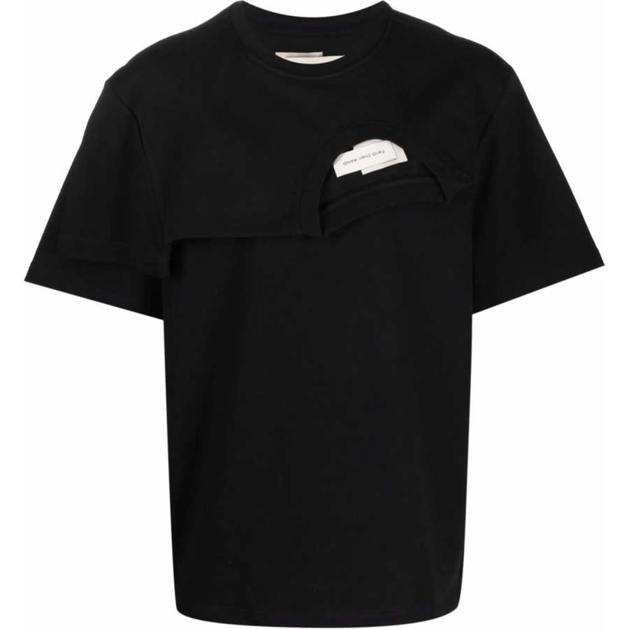 Feng Chen Wang Feng Chen Wang Layered Asymmetric Cotton T shirt