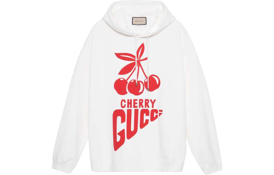 GUCCI 【Previous Season】logo-print cotton hoodie