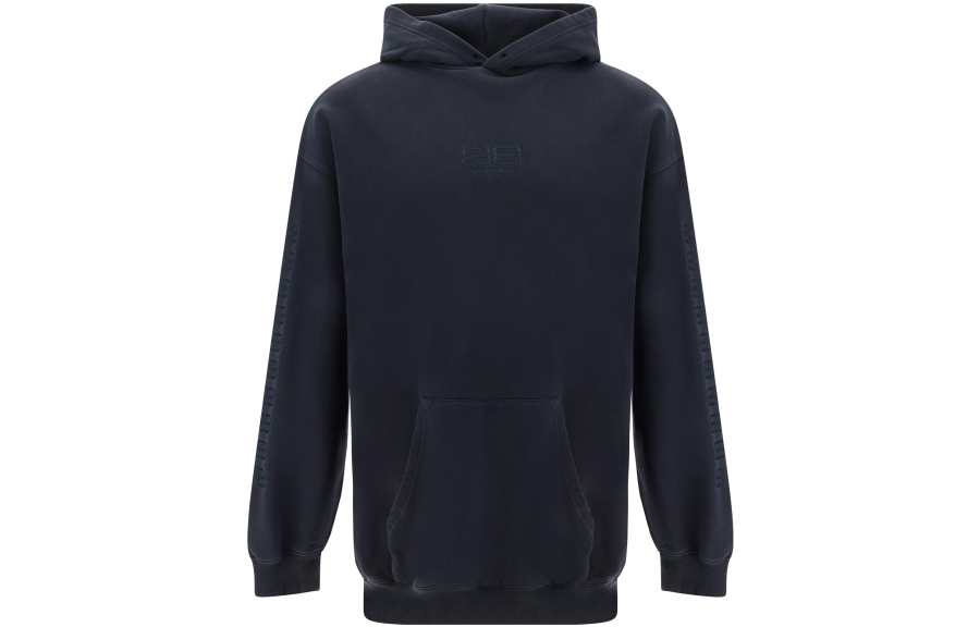 Balenciaga Bb Logo Long Sleeved Hoodie