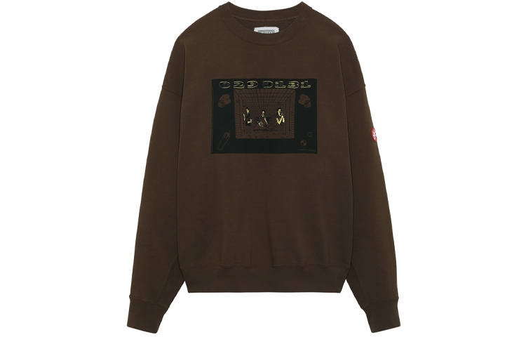 Cav Empt Cav Empt Sweatshirts Unisex Dark Brown Crew Neck Moderate Regular