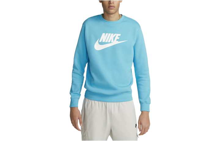 Nike Nike Sweatshirts Men's Light Blue Crew Neck Moderate Regular