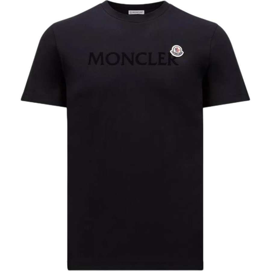 Moncler Moncler Logo Patch Short Sleeved T Shirt