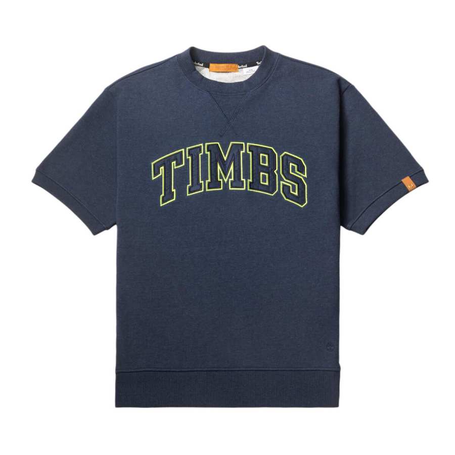 Timberland T Shirts Men's Blue Crew Neck Moderate