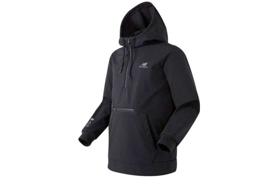 New Balance New Balance Sweatshirts Unisex Black Hooded Thickened Other