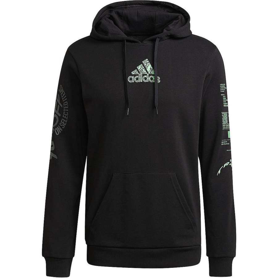 Adidas Adidas Sweatshirts Men's Black Hooded Moderate Other