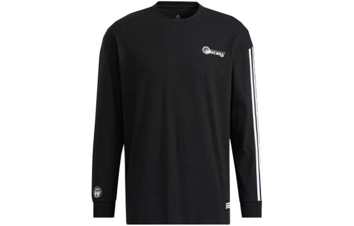 Adidas Adidas Sweatshirts Men's Black Crew Neck Moderate Regular