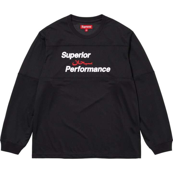Supreme Supreme Arabic Mesh Long Sleeve Top