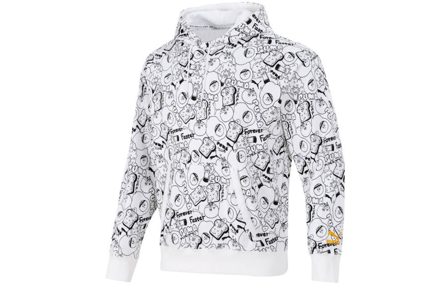 PUMA PUMA Sweatshirts Men's White Hooded Moderate Regular