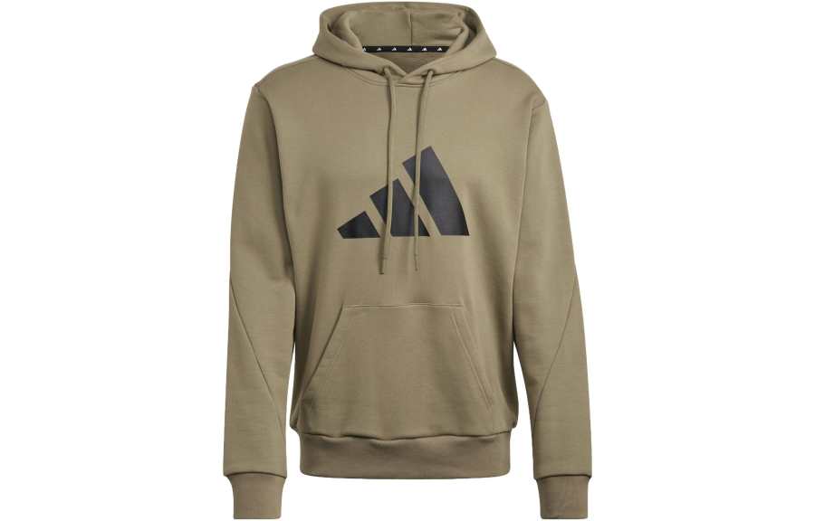 Adidas Adidas Future Icons Sweatshirts Men's Yellow Green Hooded Moderate Regular