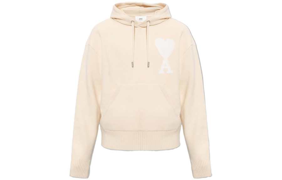 AMIPARIS Sweatshirts Men's Ecru Hooded Moderate Other
