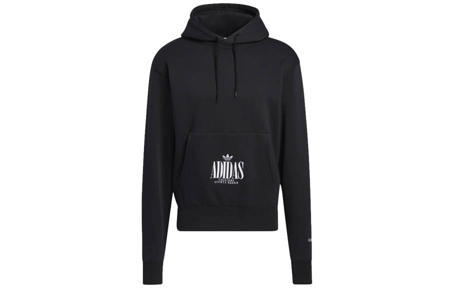 Adidas Originals Sweatshirts Men's Black Hooded Moderate Regular
