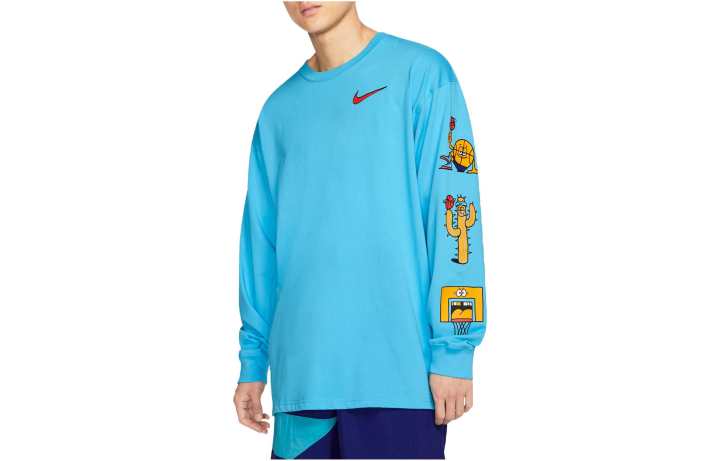Nike Nike Sweatshirts Men's Sky Blue Crew Neck Moderate Regular