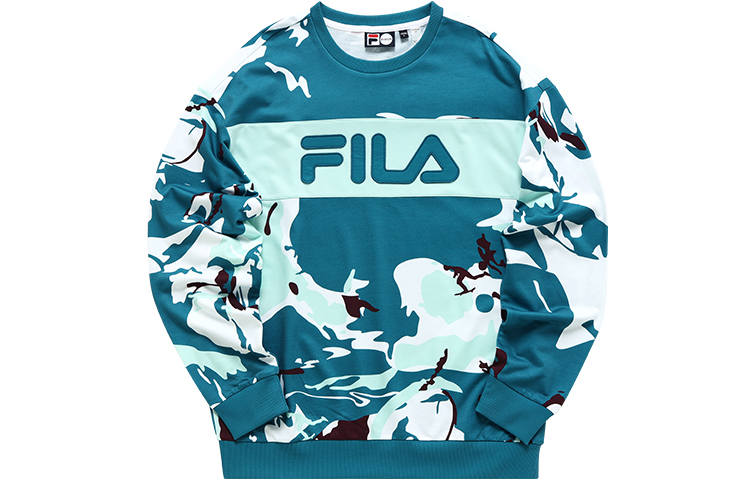 FILA FUSION Sweatshirts Men's Blue Base With Glide Crew Neck Moderate Regular
