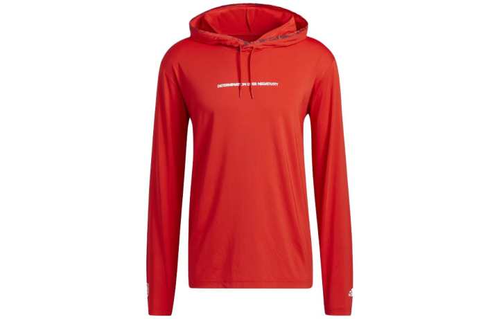 Adidas Adidas Sweatshirts Men's Red Hooded Moderate Other