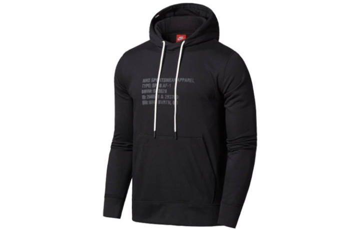 Nike Nike Sweatshirts Men's Black Hooded Moderate Regular
