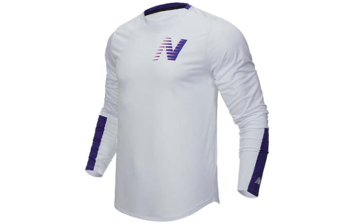 New Balance New Balance Sweatshirts Men's White Crew Neck Moderate Regular