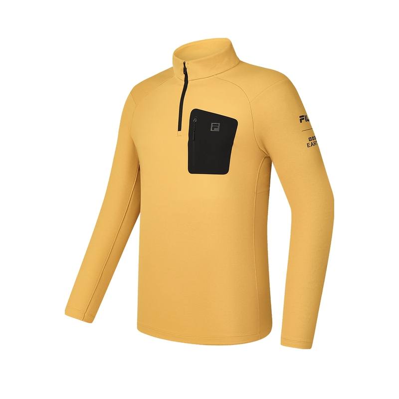 FILA x BBC EARTH T Shirt Men's Strawflower Yellow