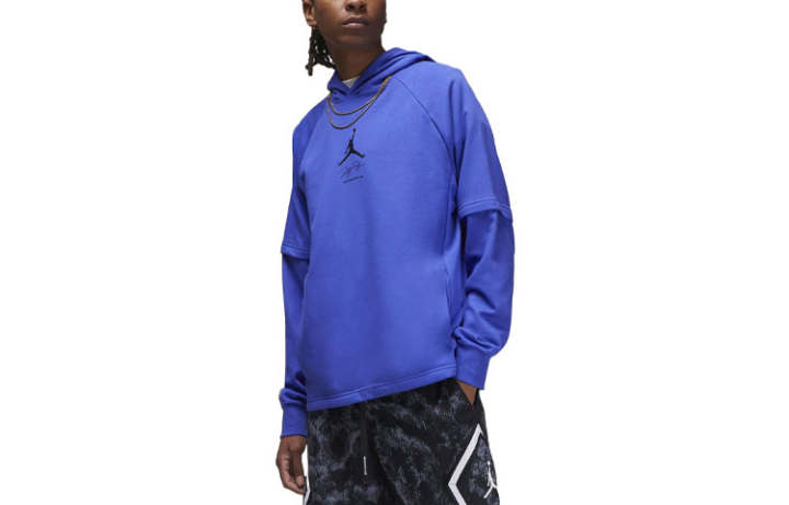 Jordan Jordan Sweatshirts Men's Blue Hooded Moderate Regular