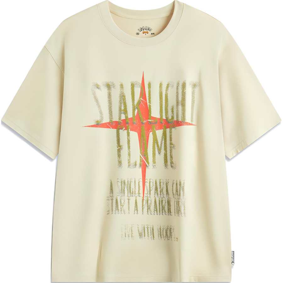 Li-Ning Li Ning Badfive T Shirt Men's Apricot Khaki