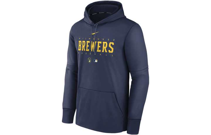 Nike Nike Christian Yelich Milwaukee Brewers Club Men's Nike Mlb Pullover Hoodie