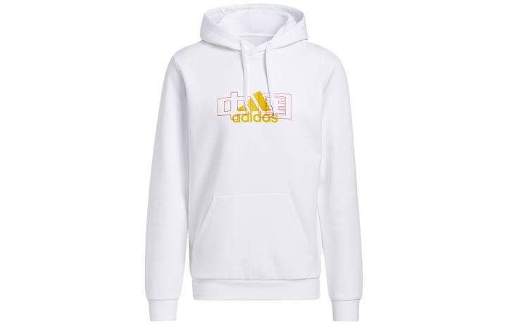 Adidas Adidas Sweatshirts Men's White Hooded Moderate Regular
