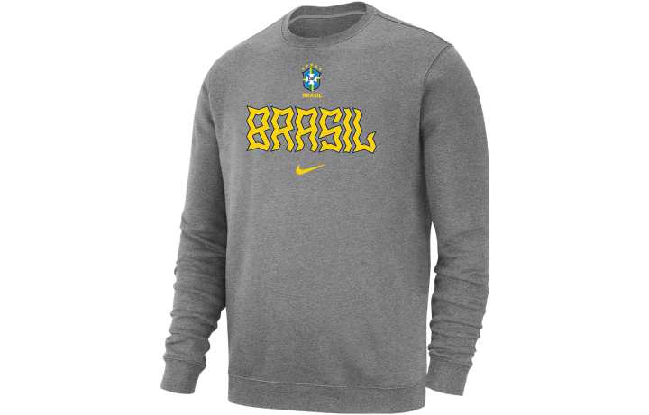 Nike Nike Sweatshirts Men's Light Gray Crew Neck Moderate Other