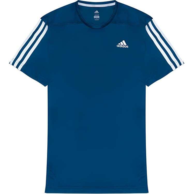 Adidas Adidas T Shirts Men's Blue Crew Neck Moderate