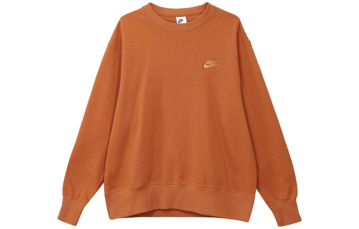 Nike Nike Sweatshirts Men's Orange Crew Neck Moderate Regular