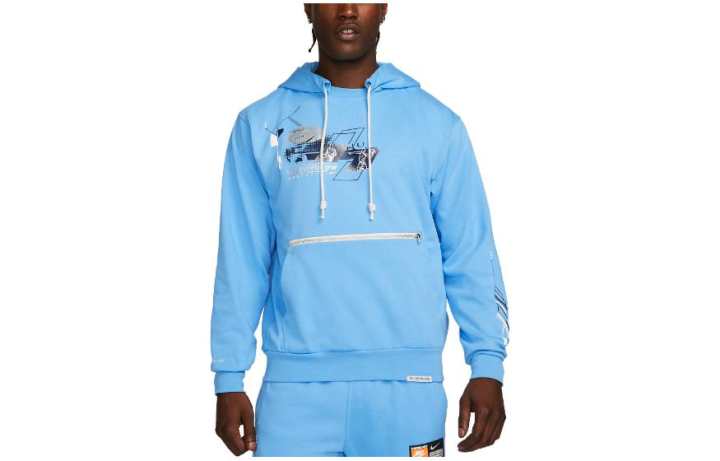 Nike Nike Sweatshirts Men's Blue Hooded Moderate Regular