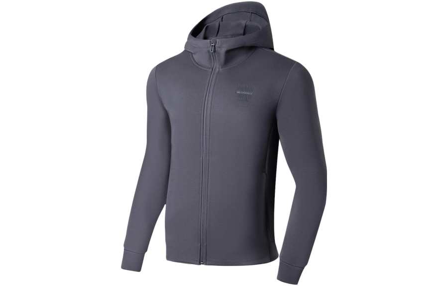 Li-Ning Li Ning Fitness Series Sweatshirts Men's Surface Gray Hooded Moderate Regular