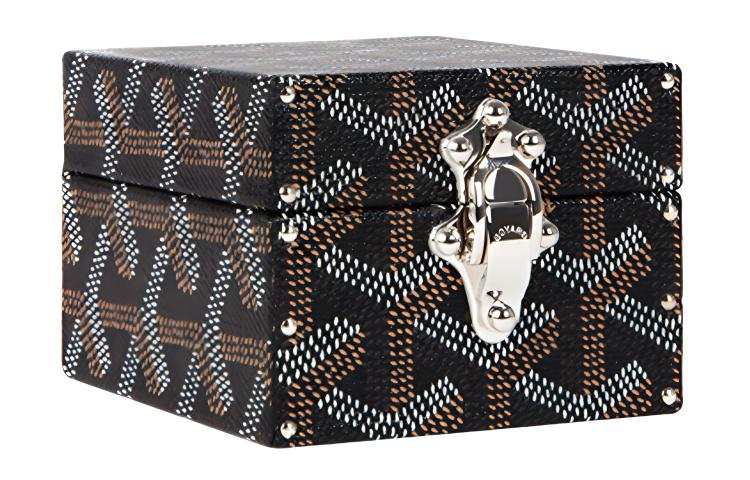 GOYARD Regence Canvas With Leather Storage Box Women's Multicolor