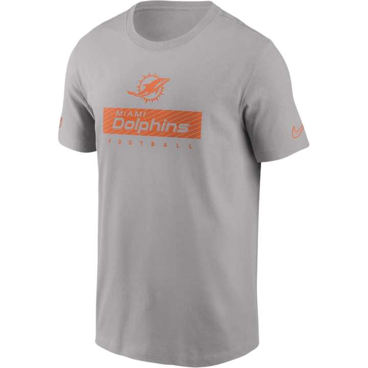 Nike Nike NFL T Shirts Men's Gray Crew Neck Moderate Straight Fit