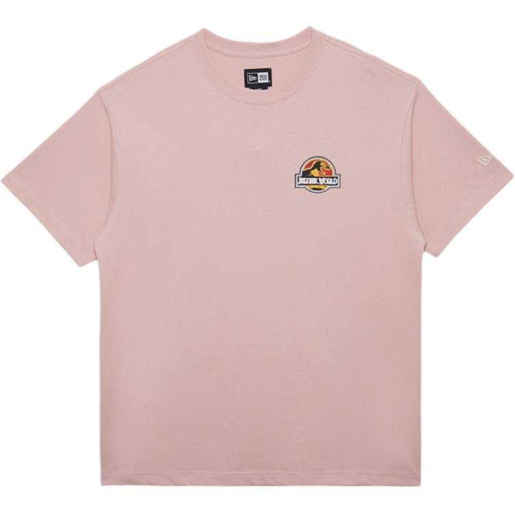 New Era T Shirts Unisex Pink Crew Neck Moderate