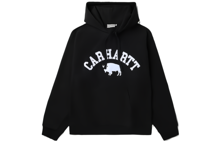 Carhartt WIP Sweatshirts Men's Black Hooded Moderate Regular