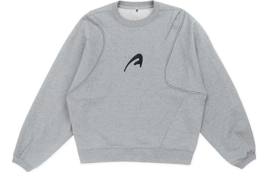 ADER ERROR ADER ERROR Solid Color Sweatshirt Unisex Gray