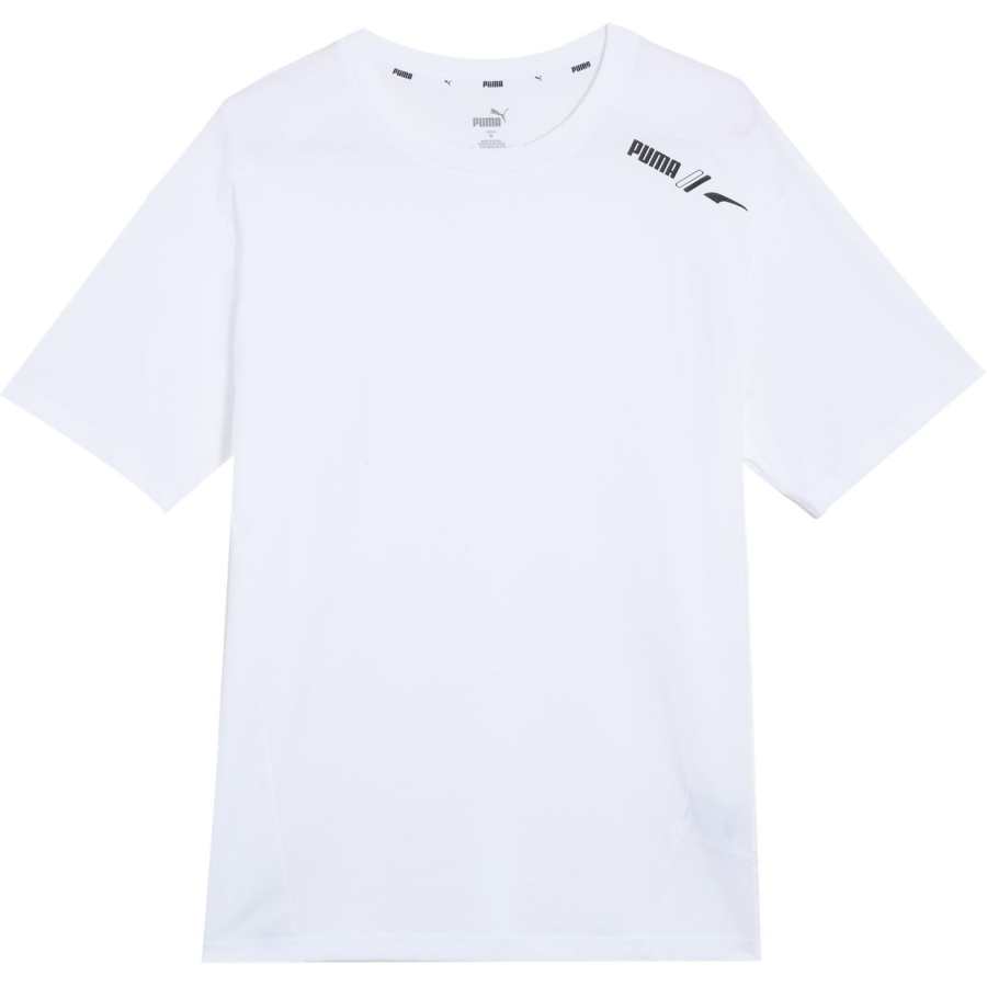 PUMA X TMC Everyday Hussle Crew T Shirts Men's White Crew Neck Moderate