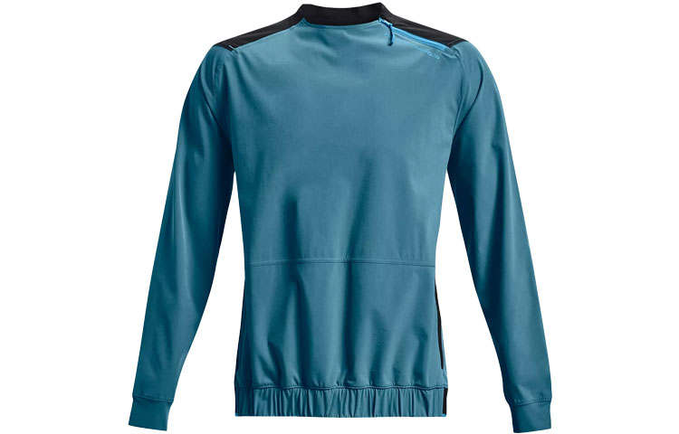 Under Armour Under Armour Stretch Sweatshirts Men's Blue Crew Neck Moderate Regular