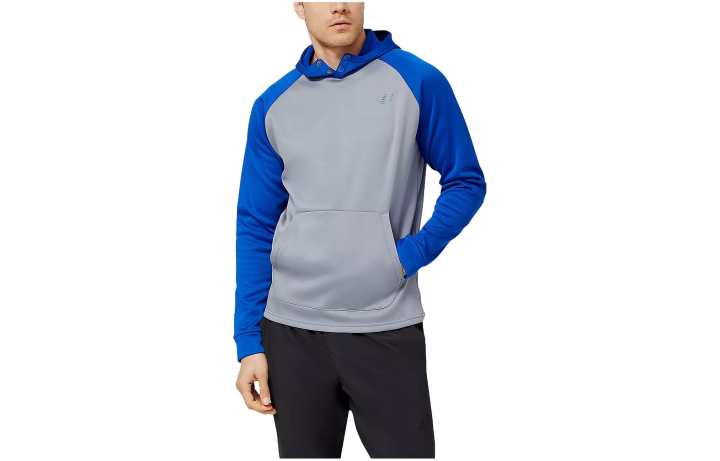 New Balance New Balance Sweatshirts Men's Gray Blue Hooded Moderate Regular
