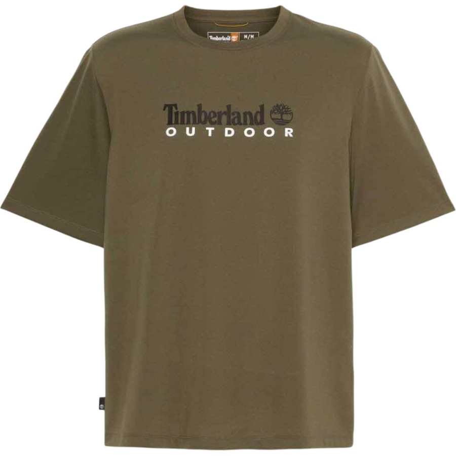 Timberland T Shirts Men's Khaki Crew Neck