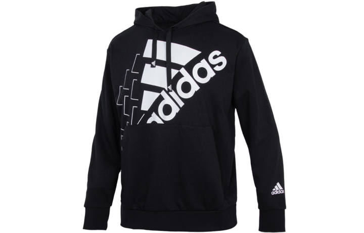 Adidas Adidas Sweatshirts Men's Black Hooded Moderate Regular