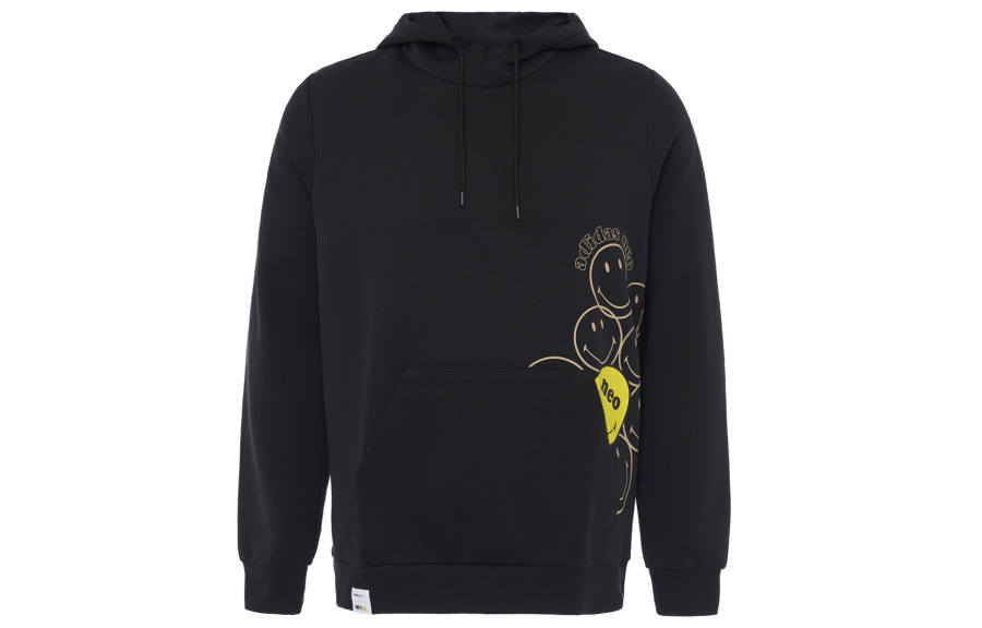 Adidas Neo X SMILEY Sweatshirts Men's Black Hooded Moderate Regular
